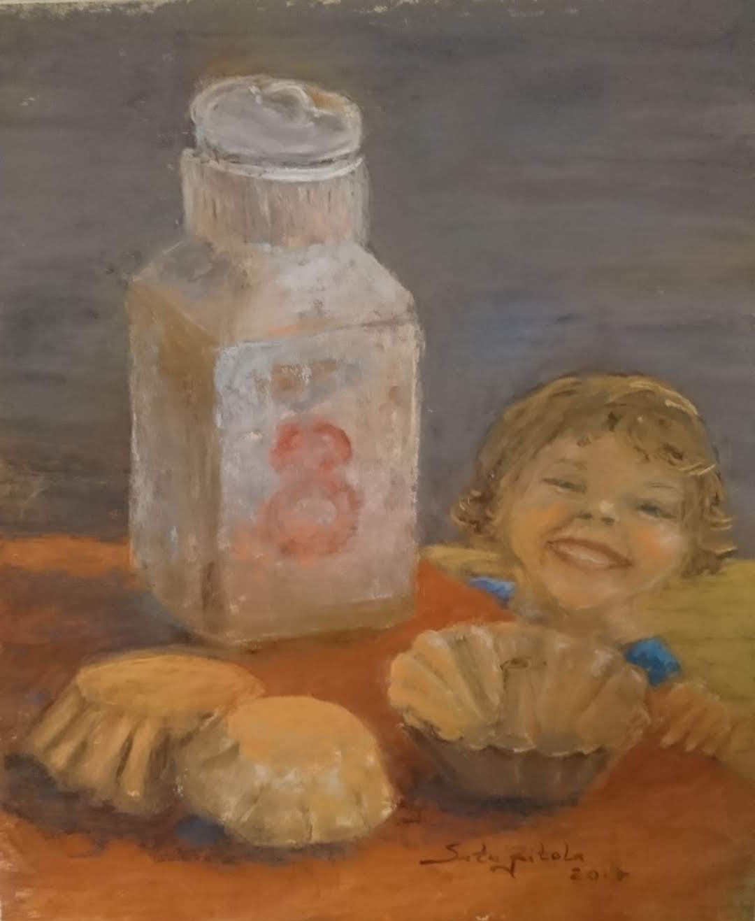 kuva taideteoksesta, jonka nimeltään Leipurin apulainen